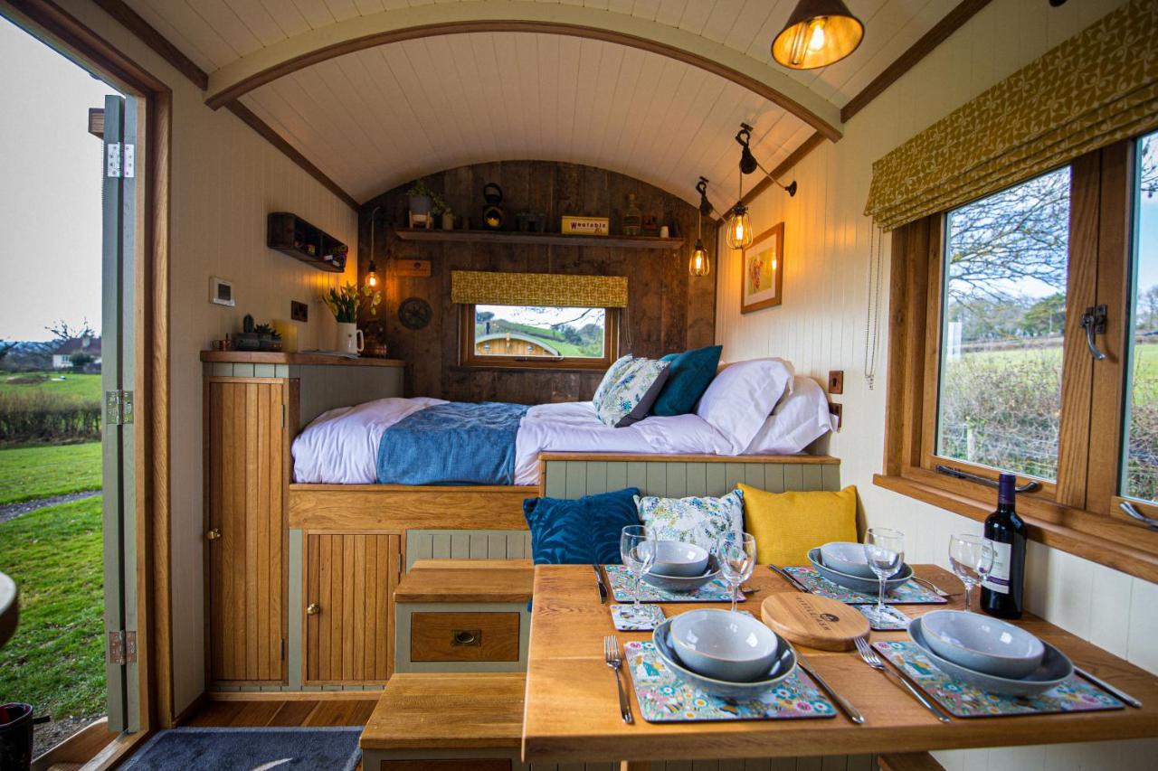 Вилла Little Ash Glamping - Luxury Shepherd'S Huts Ньютон Эбэт Экстерьер фото